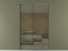 Перегородка Формато внутри проёма 2 створки