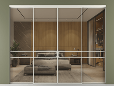 Перегородка Формато внутри проёма 4 створки