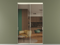 Перегородка Формато внутри проёма 2 створки