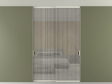 Перегородка Формато внутри проёма скрытое крепление в потолок 2 створки