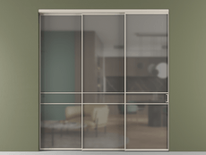 Перегородка Формато внутри проёма 3 створки с синхронным механизмом