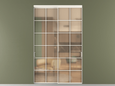 Перегородка Формато внутри проёма 2 створки