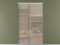 Перегородка Формато внутри проёма 2 створки