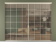 Перегородка Формато внутри проёма 4 створки