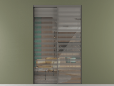 Перегородка Формато внутри проёма 2 створки