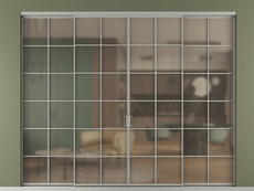 Перегородка Формато внутри проёма 4 створки