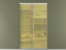 Перегородка Формато внутри проёма 2 створки