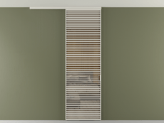 Перегородка Формато вдоль стены на потолок 1 створка