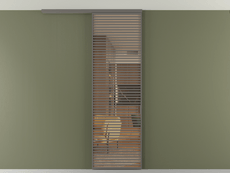 Перегородка Формато вдоль стены на потолок 1 створка