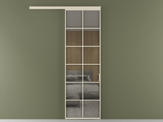 Перегородка Формато вдоль стены 1 створка