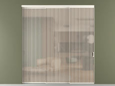 Перегородка Формато внутри проёма 3 створки с синхронным механизмом