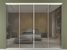 Перегородка Formato внутри проёма 4 створки