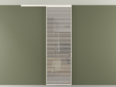 Перегородка Формато вдоль стены на потолок 1 створка