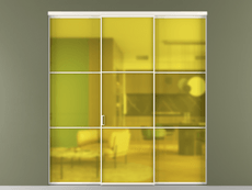 Перегородка Formato внутри проёма 3 створки