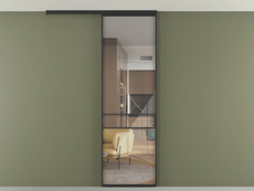 Перегородка Формато вдоль стены на потолок 1 створка