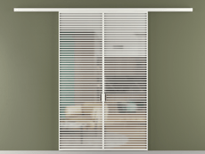 Перегородка Формато вдоль стены 2 створки