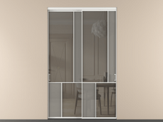 Перегородка Мозаик внутри проёма 2 створки