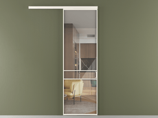 Перегородка Formato вдоль стены 1 створка