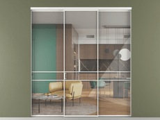 Перегородка Формато внутри проёма 3 створки