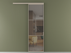 Перегородка Формато вдоль стены 1 створка