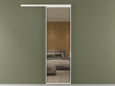 Перегородка Формато вдоль стены 1 створка