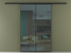 Перегородка Formato вдоль стены 2 створки