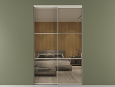 Перегородка Formato внутри проёма 2 створки