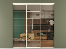 Перегородка Формато внутри проёма 3 створки