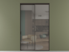 Перегородка Формато внутри проёма 2 створки