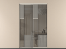 Перегородка Мозаик внутри проёма 2 створки