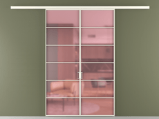 Перегородка Formato вдоль стены 2 створки