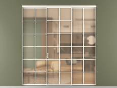 Перегородка Формато внутри проёма 3 створки