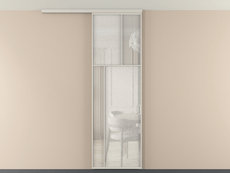 Перегородка Мозаик вдоль стены на потолок 1 створка