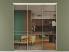 Перегородка Формато внутри проёма 3 створки