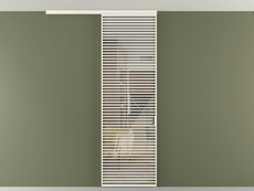 Перегородка Формато вдоль стены на потолок 1 створка