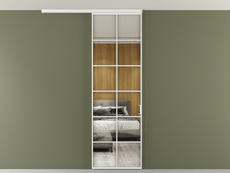 Перегородка Формато вдоль стены на потолок 1 створка