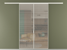 Перегородка Formato вдоль стены 2 створки