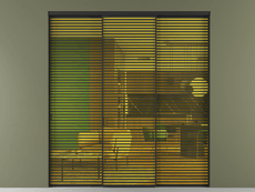 Перегородка Formato внутри проёма 3 створки