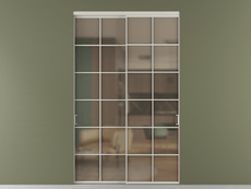 Перегородка Формато внутри проёма 2 створки