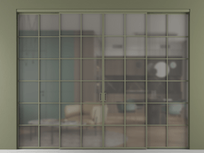 Перегородка Формато внутри проёма 4 створки