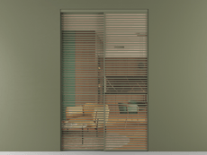 Перегородка Formato внутри проёма 2 створки