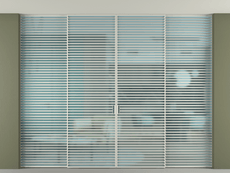 Перегородка Формато внутри проёма скрытое крепление в потолок 4 створки