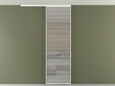 Перегородка Формато вдоль стены на потолок 1 створка