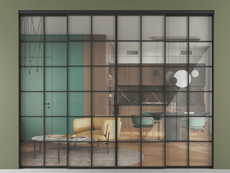 Перегородка Формато внутри проёма 4 створки