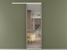 Перегородка Формато вдоль стены 1 створка