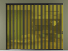 Перегородка Formato внутри проёма 4 створки с синхронным механизмом