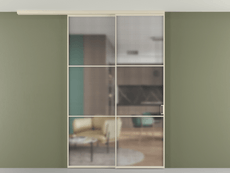 Перегородка Formato вдоль стены на потолок телескопик синхро 2