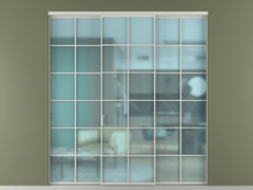 Перегородка Формато внутри проёма 3 створки