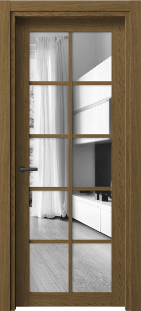 Дверь межкомнатная 2106 ТФД ДВ ЗЕР. Цвет Торфяной дуб. Материал Ламинатин. Коллекция Neo. Картинка.