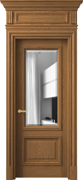 Дверь межкомнатная 7302 ДПР.М ДВ ЗЕР Ф. Цвет Дуб пряный матовый. Материал Массив дуба матовый. Коллекция Antique. Картинка.